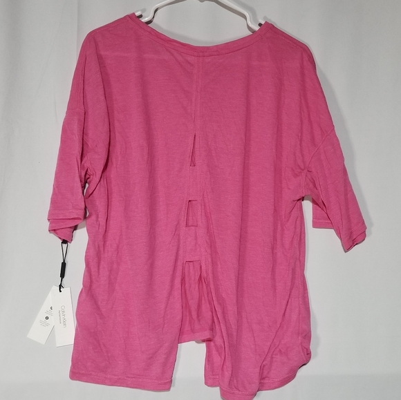 NWT | Calvin Klein | Performance Split-Back Tee - Picture 3 of 4